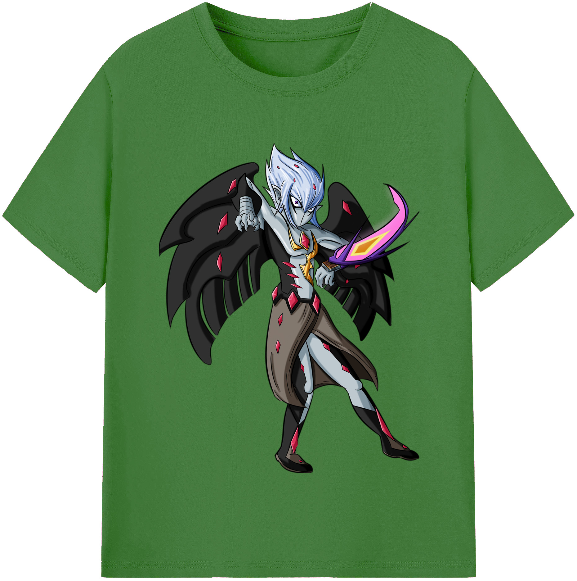 （画像用） 遊☆戯☆王 Yu-Gi-Oh! レディースカジュアルプリントTシャツ（綿100％）
